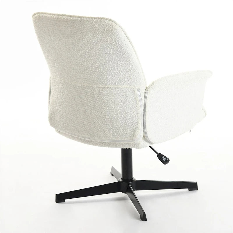 Fauteuil d'appoint rembourré HomyLin - Chaise pivotante avec accoudoirs