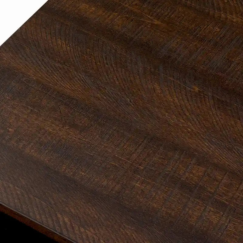 Meuble télé avec cheminée électrique et télécommande