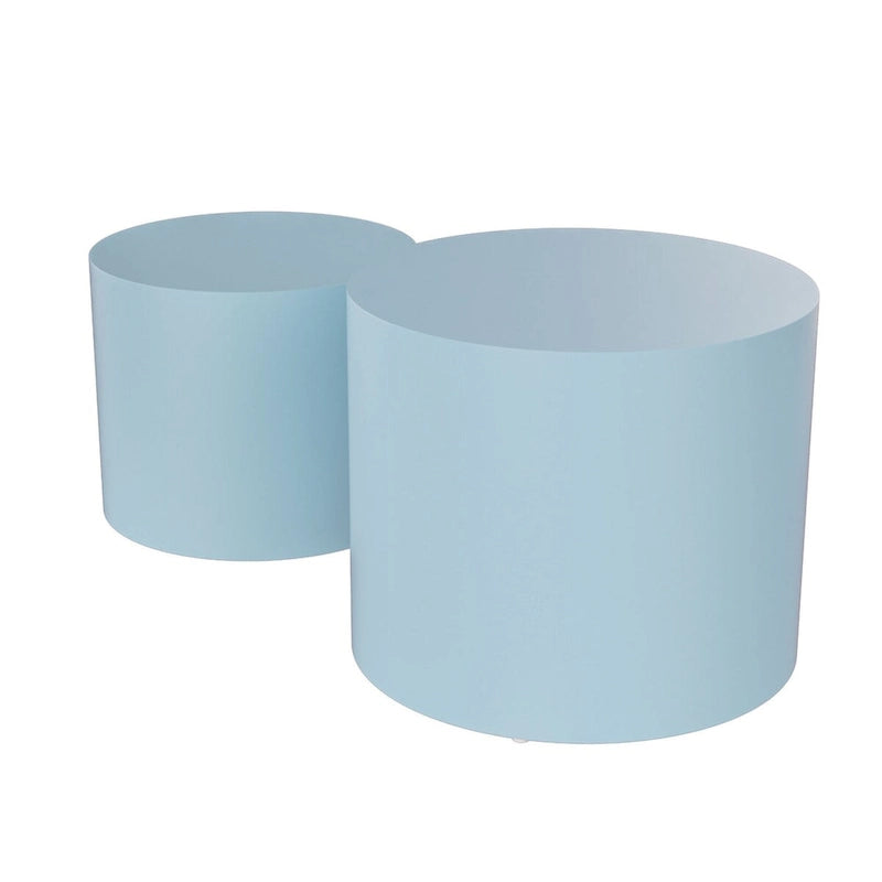 Table basse d'appoint en placage - lot de 2