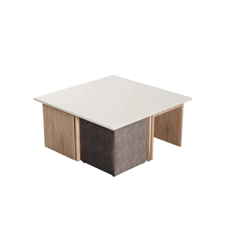 Table basse gigogne Manhattan Comfort Haley de style milieu de siècle