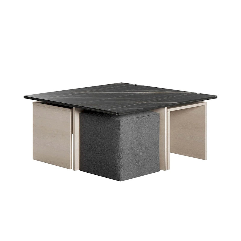 Table basse gigogne Manhattan Comfort Haley de style milieu de siècle
