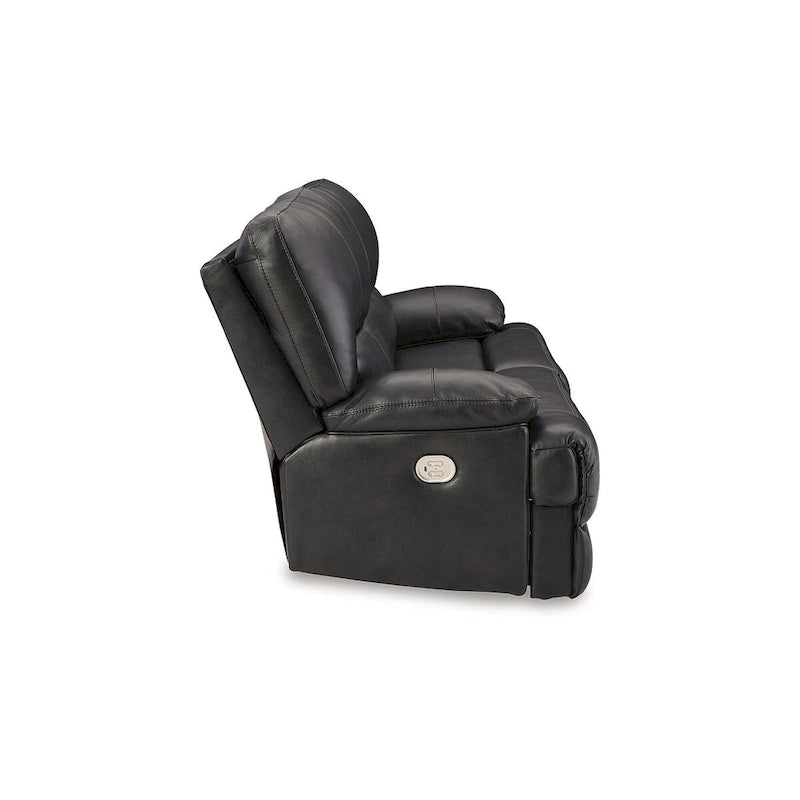 Canapé inclinable électrique Signature Design by Ashley Mountainous noir - 85 larg. x 42 prof. x 42 haut.