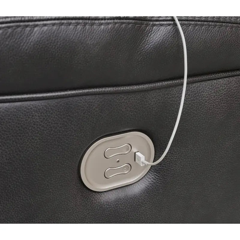 Canapé inclinable électrique Signature Design by Ashley Mountainous noir - 85 larg. x 42 prof. x 42 haut.