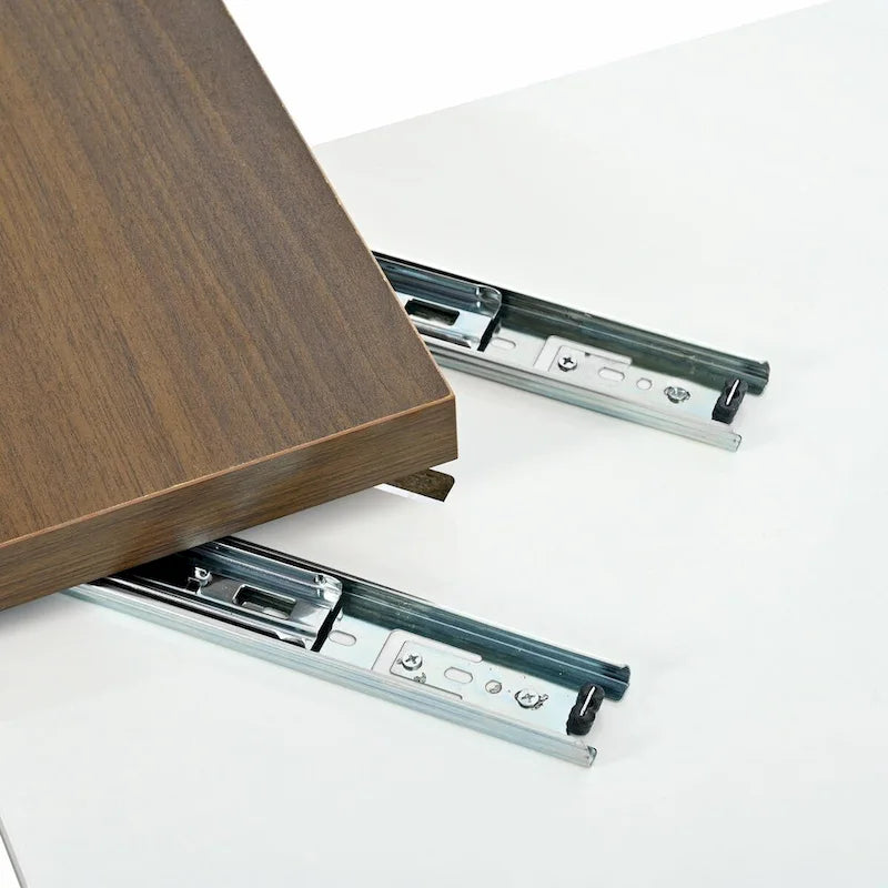 Table basse carrée moderne en bois avec plateau relevable et 4 tiroirs de rangement dissimulés
