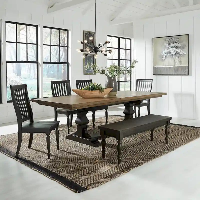 Ensemble de table à tréteaux 6 pièces Harvest Home Chalkboard
