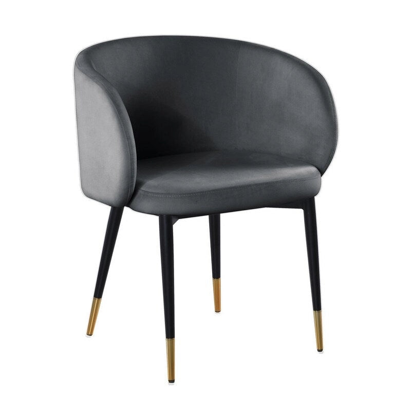 Chaise de salle à manger tapissée en velours rustique Best Master Furniture