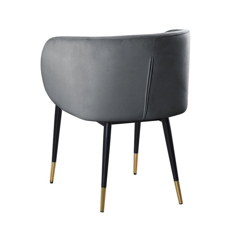 Chaise de salle à manger tapissée en velours rustique Best Master Furniture
