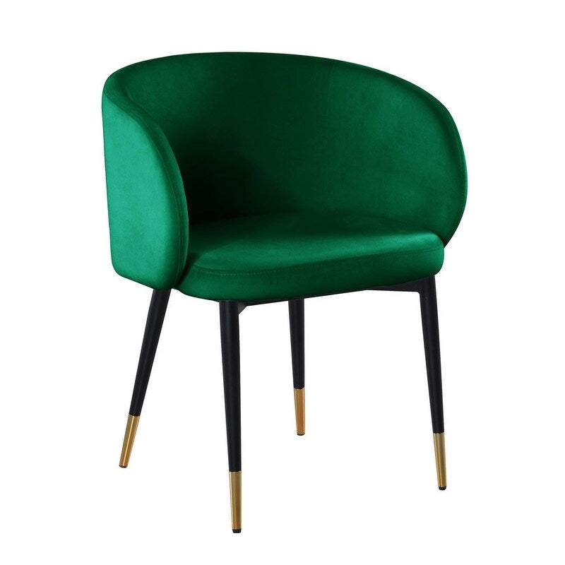 Chaise de salle à manger tapissée en velours rustique Best Master Furniture