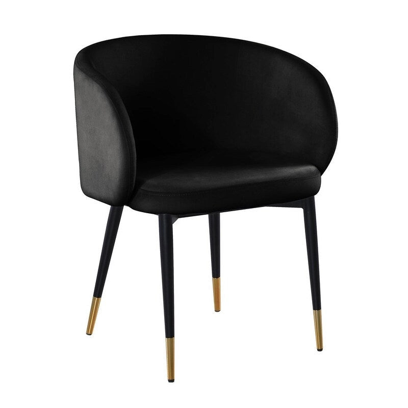 Chaise de salle à manger tapissée en velours rustique Best Master Furniture