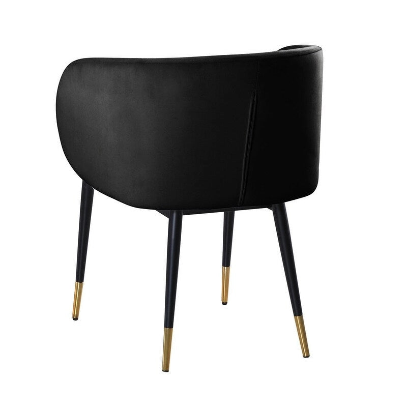Chaise de salle à manger tapissée en velours rustique Best Master Furniture