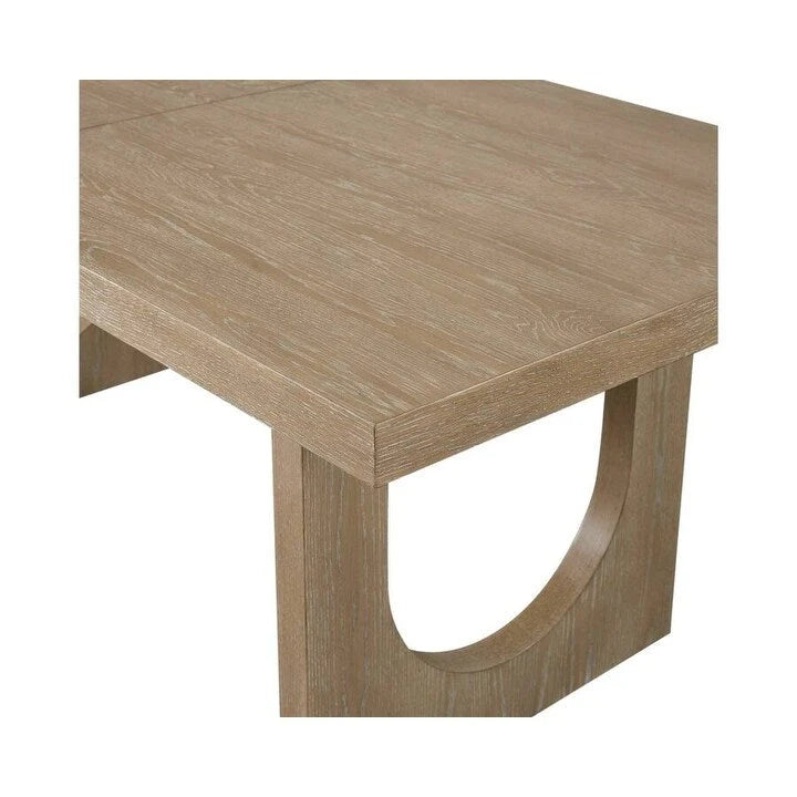 Table de cuisine rectangulaire moderne en bois avec six chaises, table de salle à manger et six places, marron clair