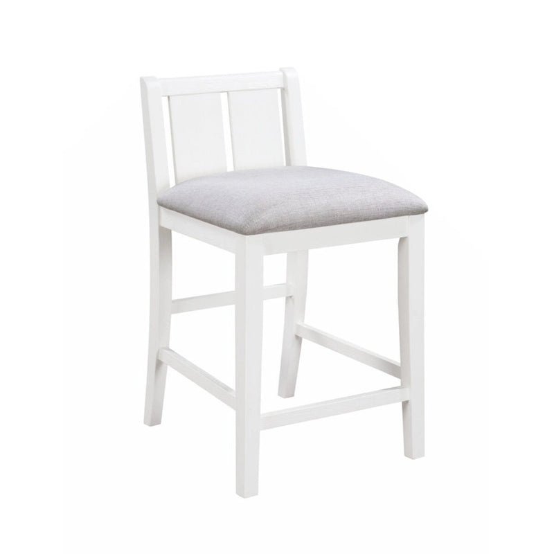 Graham Ensemble table de salle à manger à hauteur de comptoir 3 pièces avec étagères et 2 chaises pour petits espaces