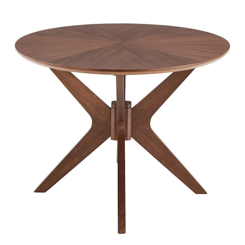 Table de salle à manger ovale Rondo à finition noyer par iNSPIRE Q Modern