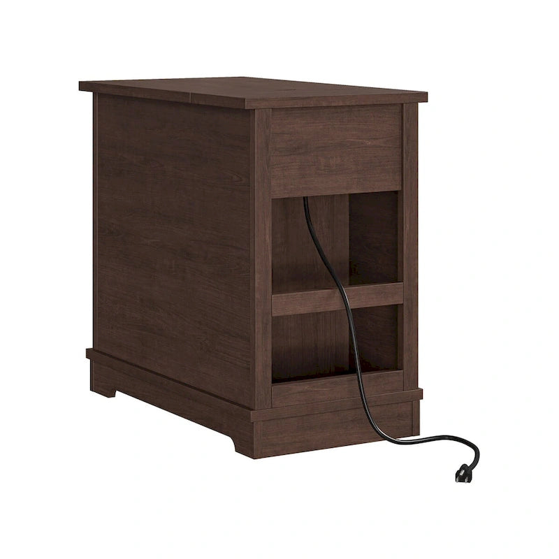 Table de chevet avec ports USB et rangement intégrés - Hauteur 58,4 cm