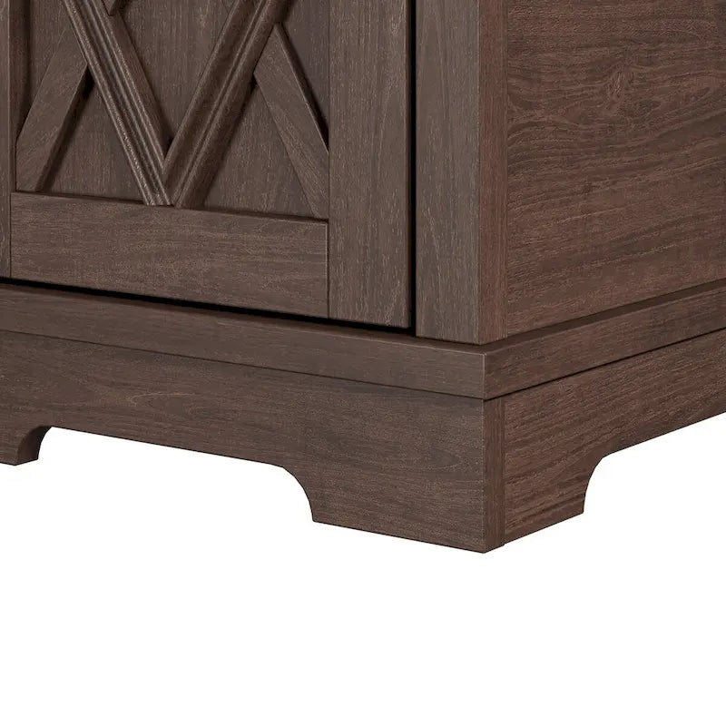 Table de chevet avec ports USB et rangement intégrés - Hauteur 58,4 cm