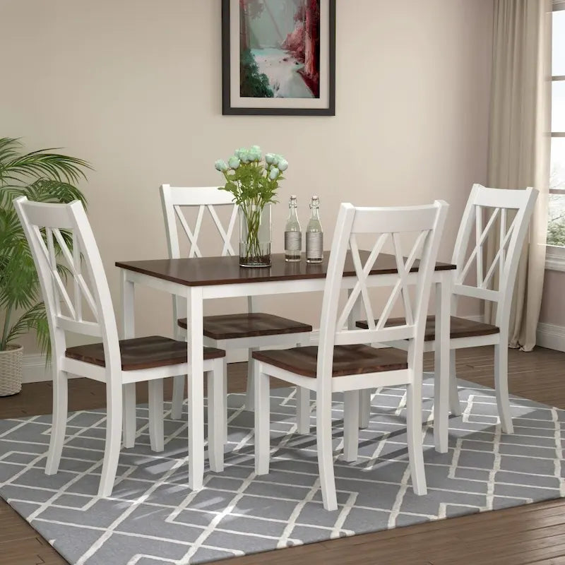 Ensemble table et 5 chaises de salle à manger, Ensemble table de cuisine pour la maison