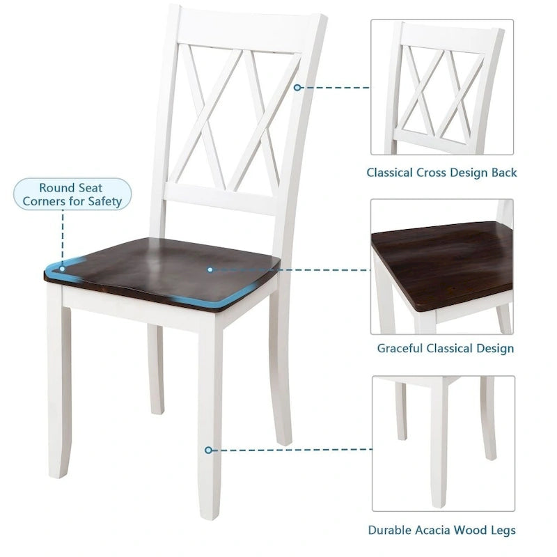 Ensemble table et 5 chaises de salle à manger, Ensemble table de cuisine pour la maison