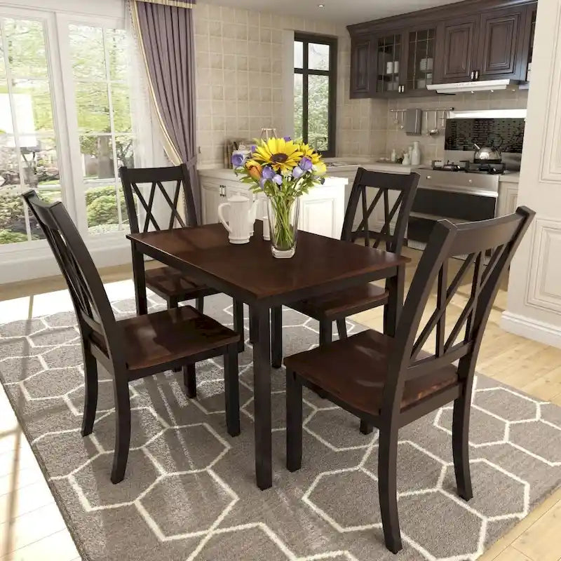 Ensemble table et 5 chaises de salle à manger, Ensemble table de cuisine pour la maison