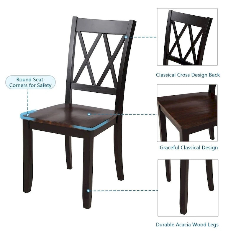 Ensemble table et 5 chaises de salle à manger, Ensemble table de cuisine pour la maison