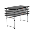 Lifetime 4-Foot Fold-In-Half Adjustable Table, Black (Light Commercial)