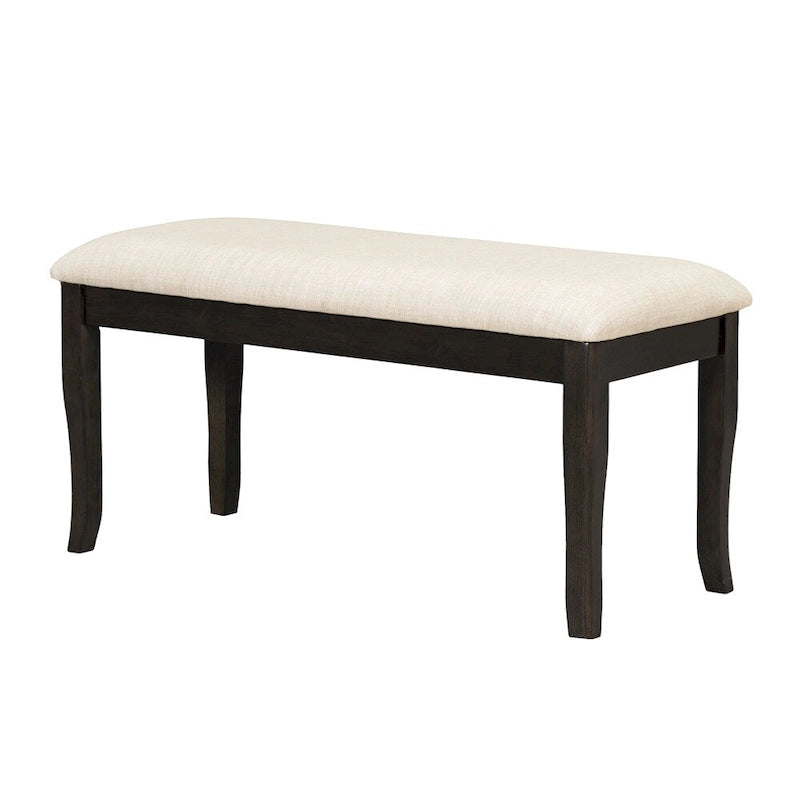 Ensemble de salle à manger 6 pièces avec table extensible 78" à tréteaux, chaises et banc