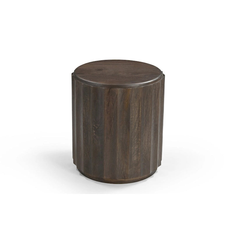 Table d'appoint ronde en bois massif Sydney