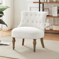 Fauteuil d'appoint confortable sans accoudoirs pour le salon