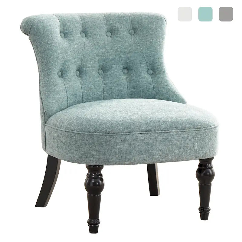 Fauteuil d'appoint confortable sans accoudoirs pour le salon