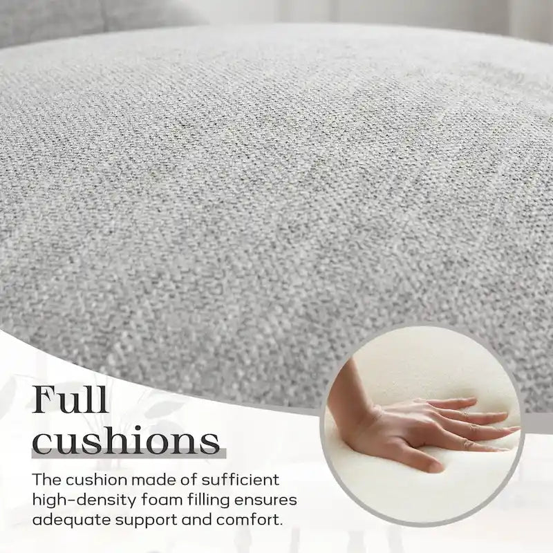 Fauteuil d'appoint confortable sans accoudoirs pour le salon
