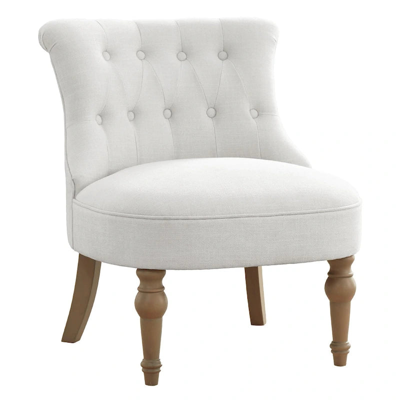 Fauteuil d'appoint confortable sans accoudoirs pour le salon