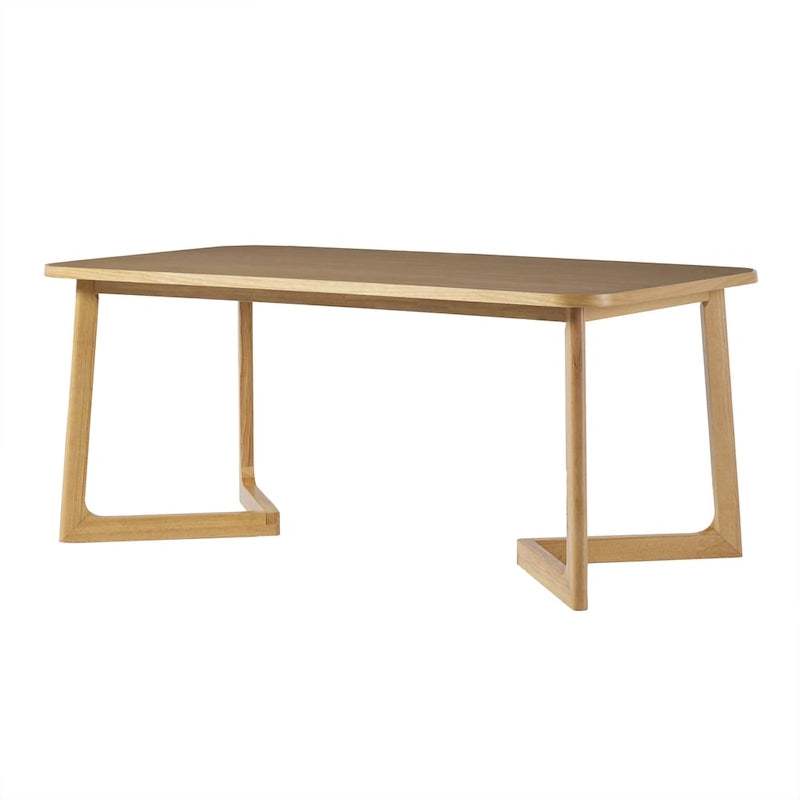 Table à manger en bois massif Middlebrook avec pieds géométriques