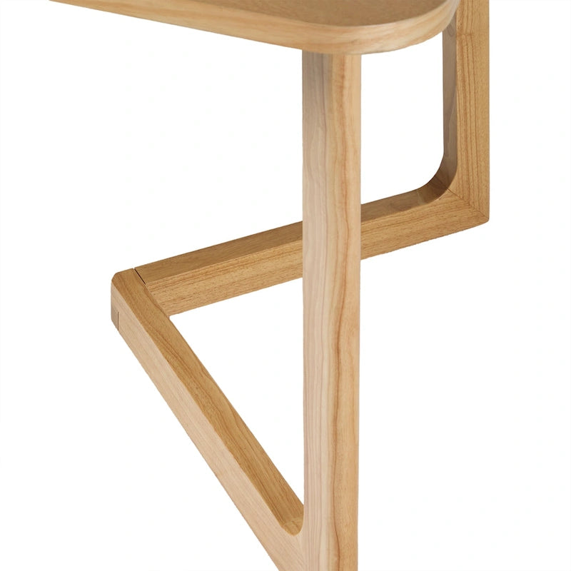 Table à manger en bois massif Middlebrook avec pieds géométriques