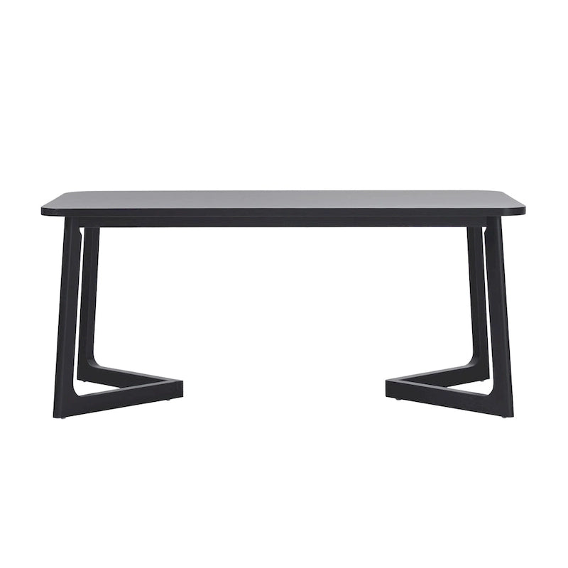 Table à manger en bois massif Middlebrook avec pieds géométriques