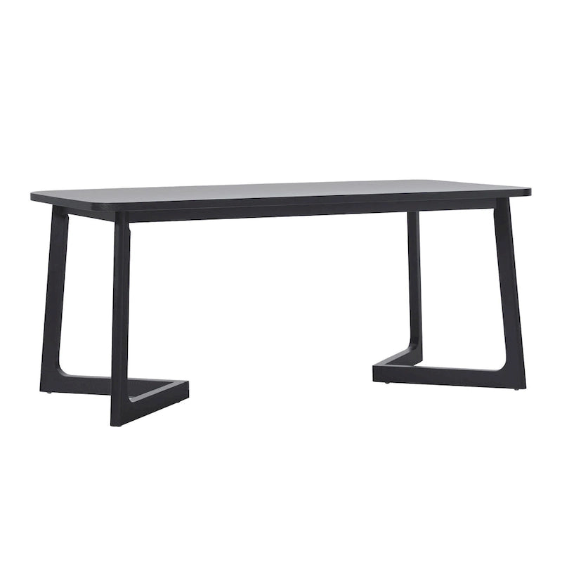 Table à manger en bois massif Middlebrook avec pieds géométriques