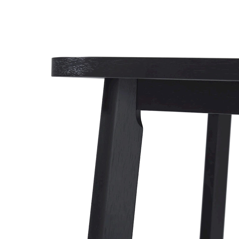 Table à manger en bois massif Middlebrook avec pieds géométriques