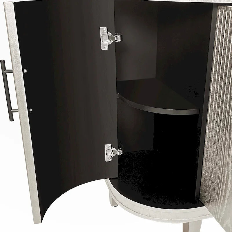 Meuble de rangement décoratif moderne de 120 cm avec étagères réglables