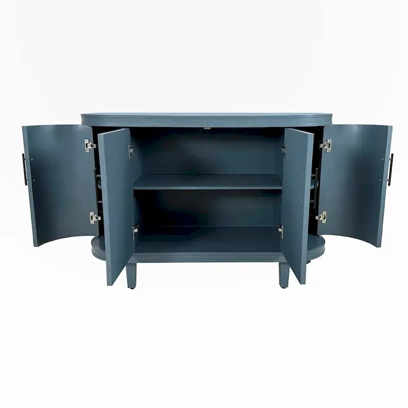 Meuble de rangement décoratif moderne de 120 cm avec étagères réglables
