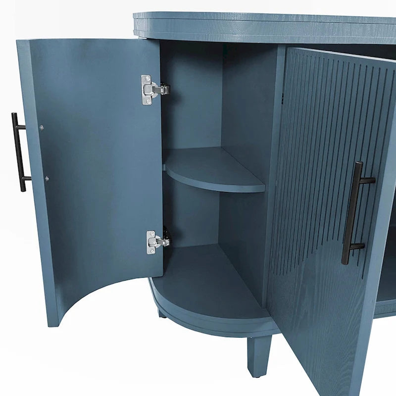 Meuble de rangement décoratif moderne de 120 cm avec étagères réglables