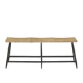 Banc de maison Metal Slim - Marron - Roche River Decor