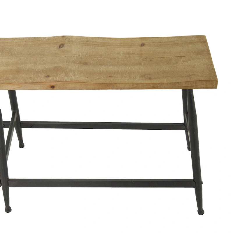 Banc de maison Metal Slim - Marron - Roche River Decor