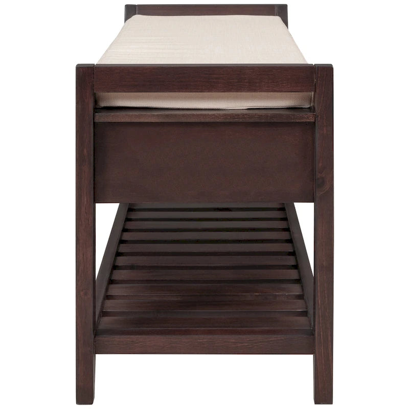 Meuble à chaussures avec assise capitonnée et tiroirs, banc de rangement multifonction pour entrée