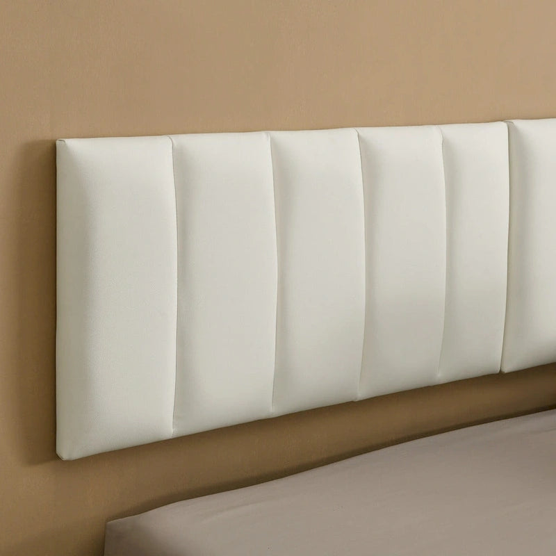 Cadre de lit flottant avec lumières LED et tête de lit murale