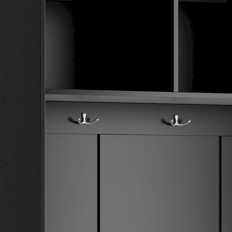 Merax Meuble d'entrée 5-en-1 avec banc de rangement à chaussures
