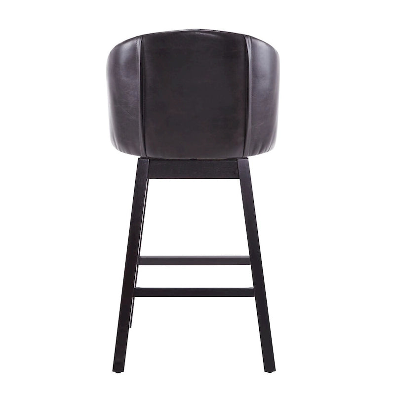 Tabouret de bar pivotant Moore Modern Rubberwood de 33,25 pouces (ensemble de 2) par Christopher Knight Home