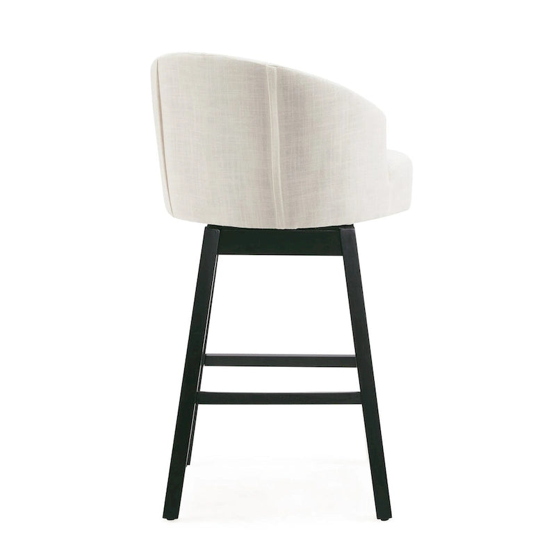 Tabouret de bar pivotant Moore Modern Rubberwood de 33,25 pouces (ensemble de 2) par Christopher Knight Home
