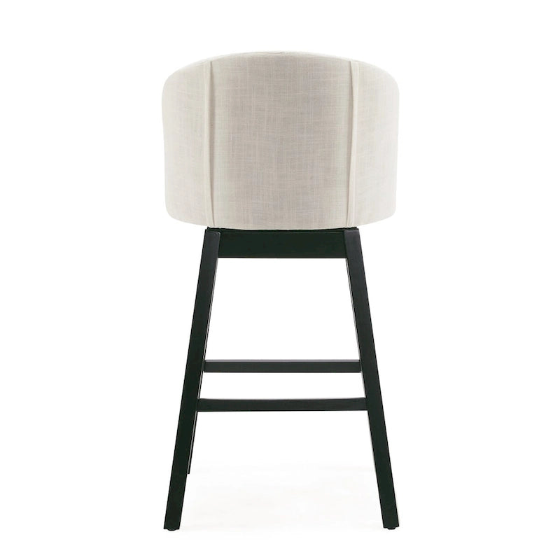 Tabouret de bar pivotant Moore Modern Rubberwood de 33,25 pouces (ensemble de 2) par Christopher Knight Home