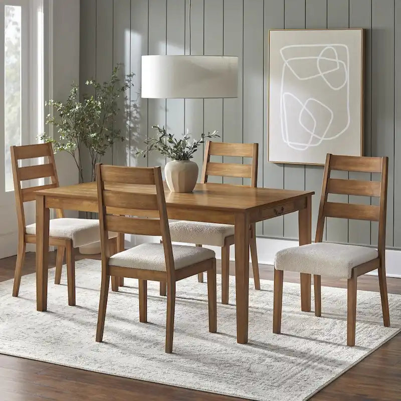 Lifestorey Palmer 5-Piece Dining Set with Storage