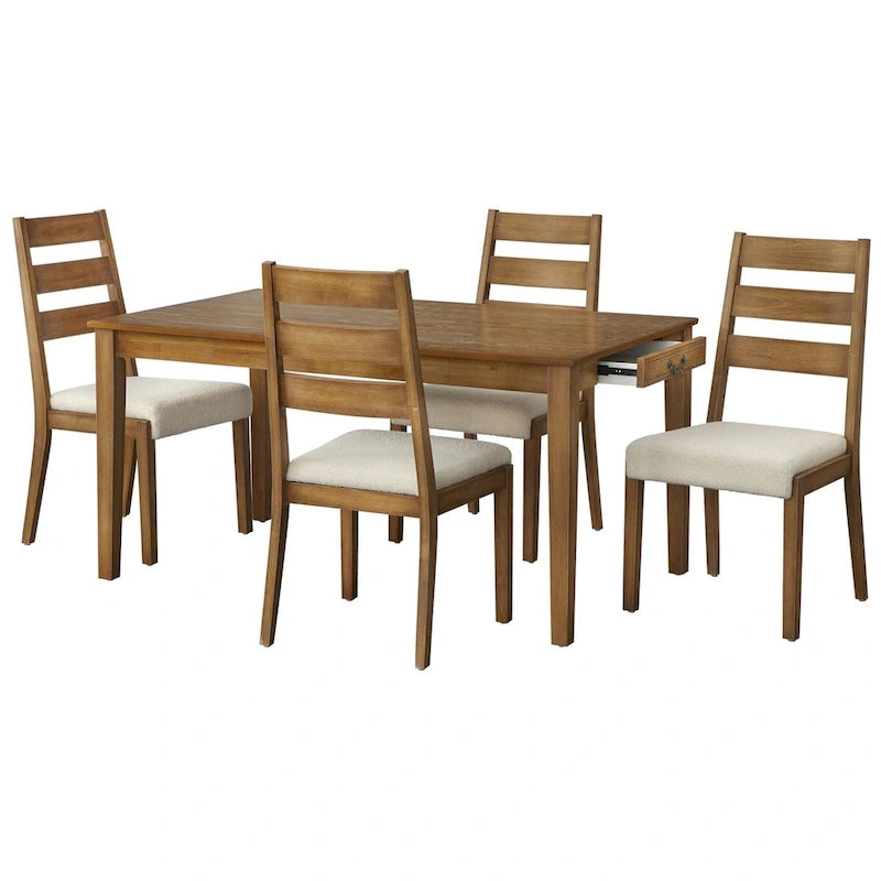 Ensemble de salle à manger Lifestorey Palmer 5 pièces avec rangement