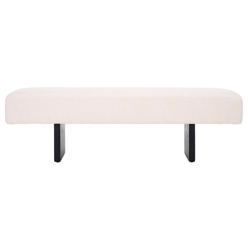 Banc bouclette Safavieh Home Ryer - 60Wx16Dx19H