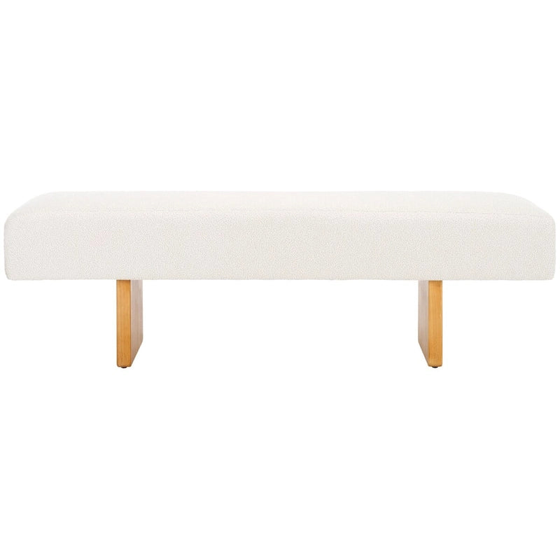 Banc bouclette Safavieh Home Ryer - 60Wx16Dx19H